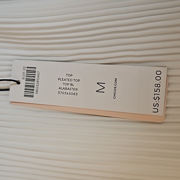 NWT Clico's Black Label pleated sleeveless dressy Top - Picture 4 of 8